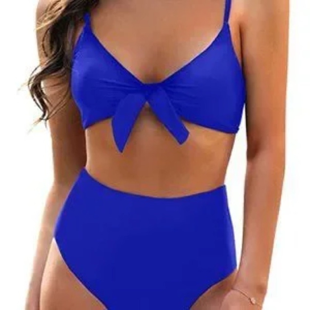 Women’s Two Piece swimwear Bathing Suit Blue Bikini Swimsuit Size S
